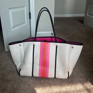 Haute Shore Tote Pink and Orange.